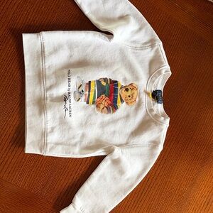 Polo by Ralph Lauren Kids white Teddy Bear Sweatshirt